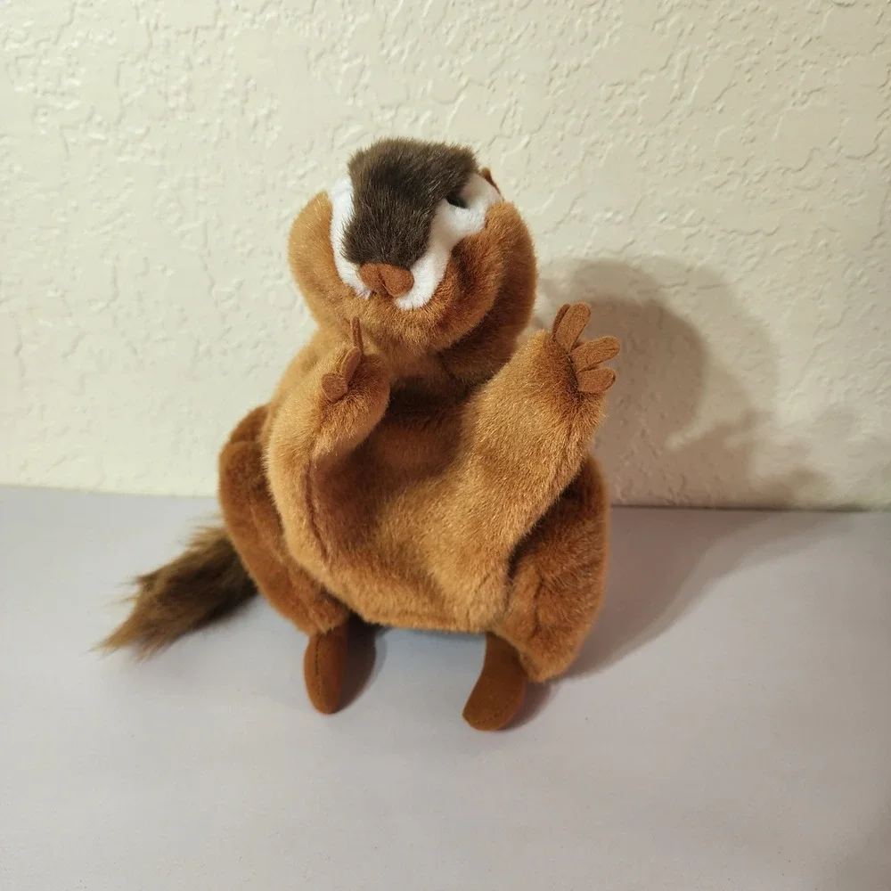 Folkmanis Folktails Chipmunk Hand Puppet‎ Brown Plush Furry Folk 9 Inch